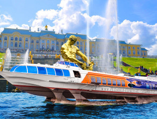 Дворцы и фонтаны Петергофа. Автобус + Метеор